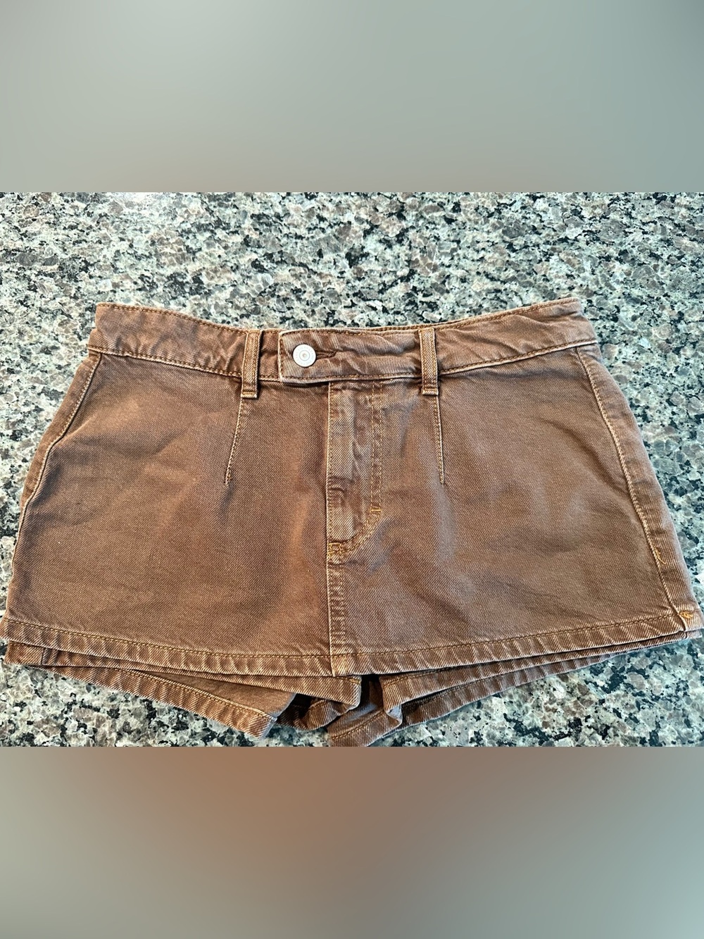 Free People/We The Free Rust Brown High-Waist Shorts